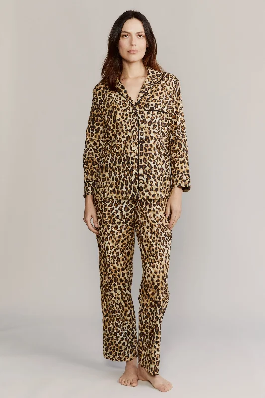 Broad Beach Leopard Cotton Pajamas