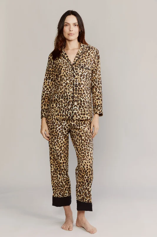 Broad Beach Leopard Cotton Pajamas