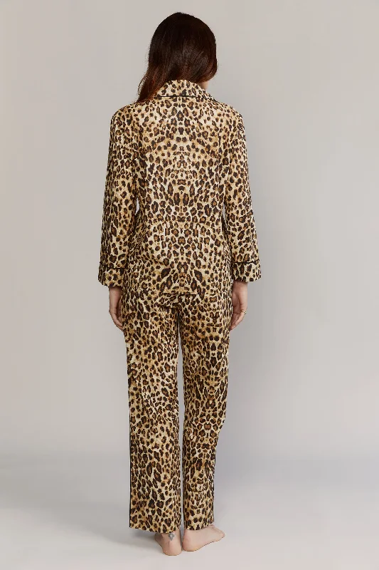 Broad Beach Leopard Cotton Pajamas