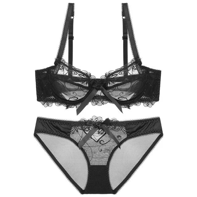 Intricate Floral Lace Bra + Panty set