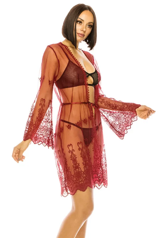 Mesh & Embroidery Robes