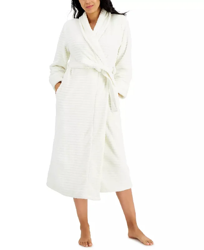 Women's Charter Club Plush Fleece Robe Dressing Gown