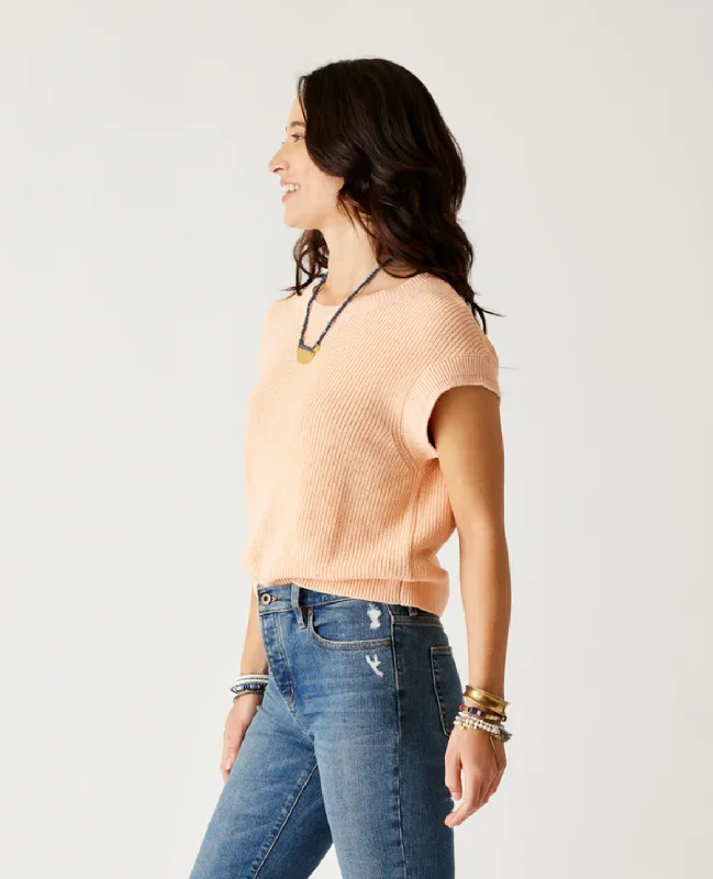 D Phoebe Sweater Top - peach