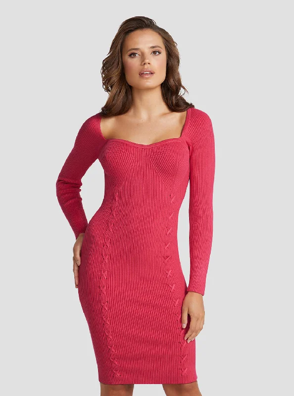 Eco Pink Margot Knit Midi Dress