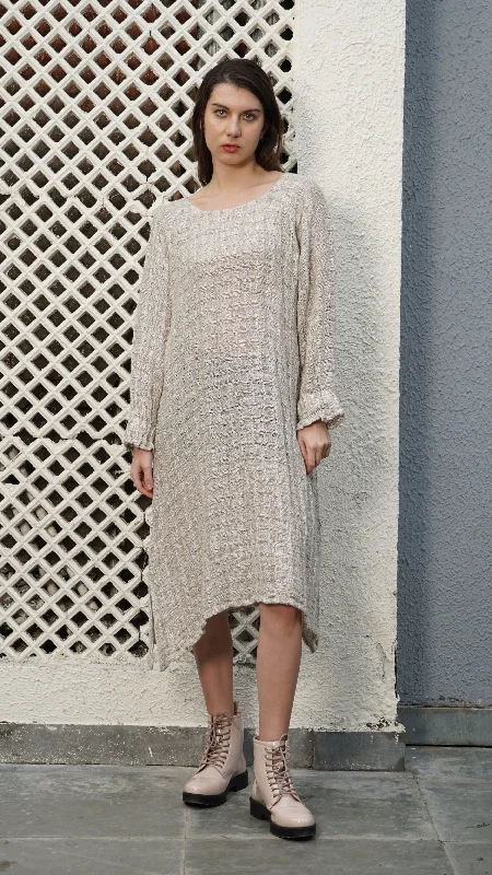 Fauna Linen Dress in Cream