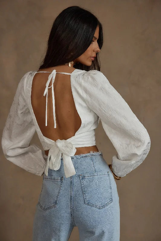 Love Affair White Floral Blouse