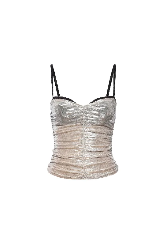 RENZO TUBE TOP - METALLIC