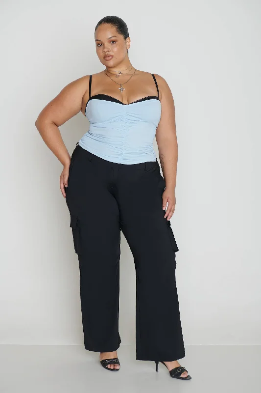 RENZO TUBE TOP - BABY BLUE