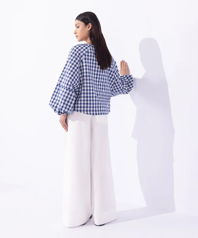 Loose-Fit Gingham Top