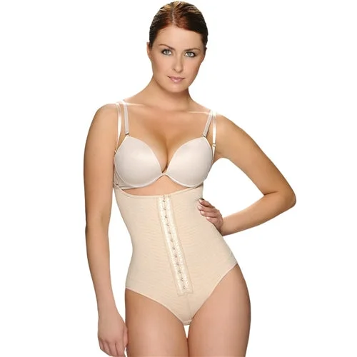 Open Bust Panty Body Suit