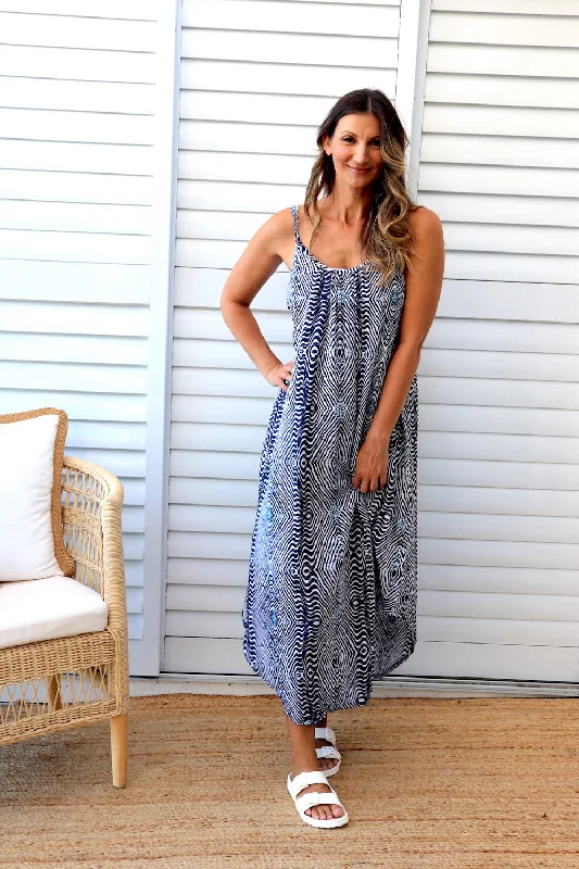 Sweet Summer Maxi in Navy Uluru