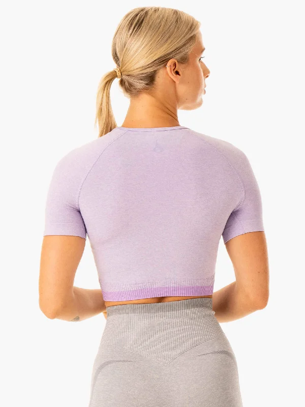 Excel Seamless T-Shirt - Lavender Marl