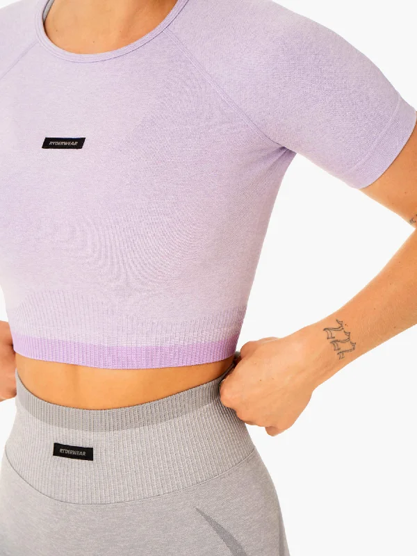 Excel Seamless T-Shirt - Lavender Marl