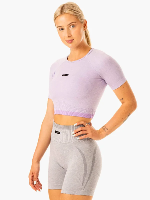 Excel Seamless T-Shirt - Lavender Marl