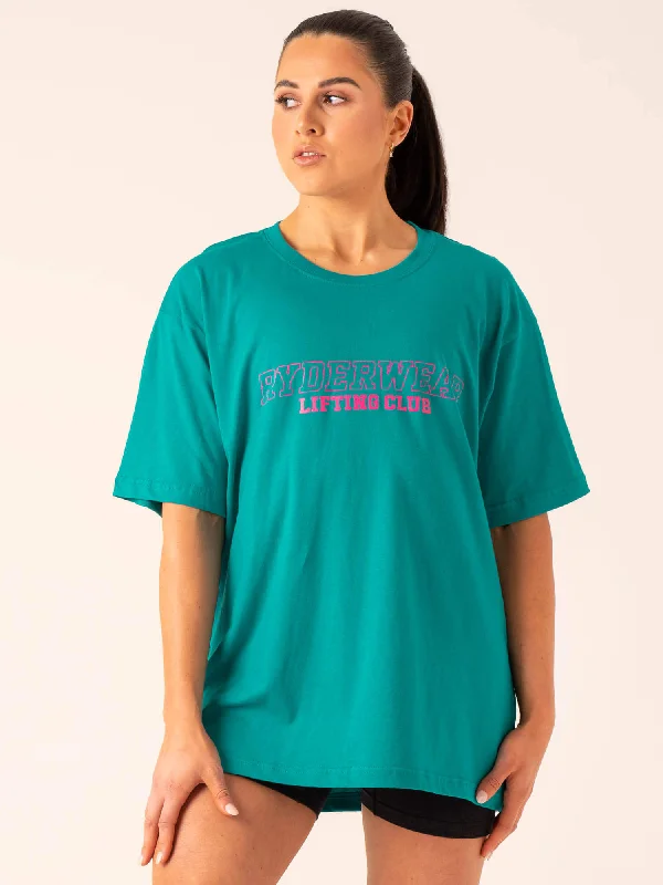 Lifting Club T-Shirt - Jade Green