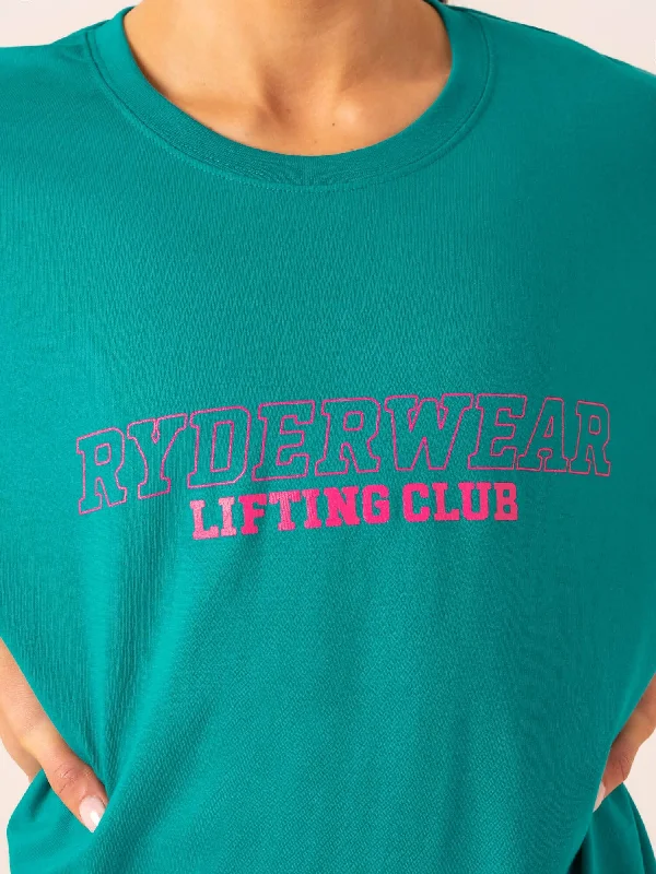 Lifting Club T-Shirt - Jade Green