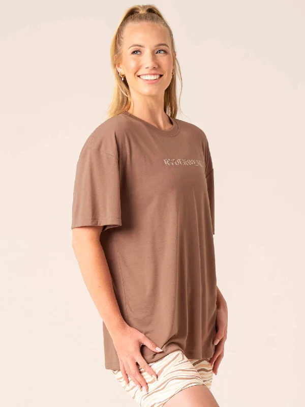 Unstoppable Oversized T-Shirt - Mocha