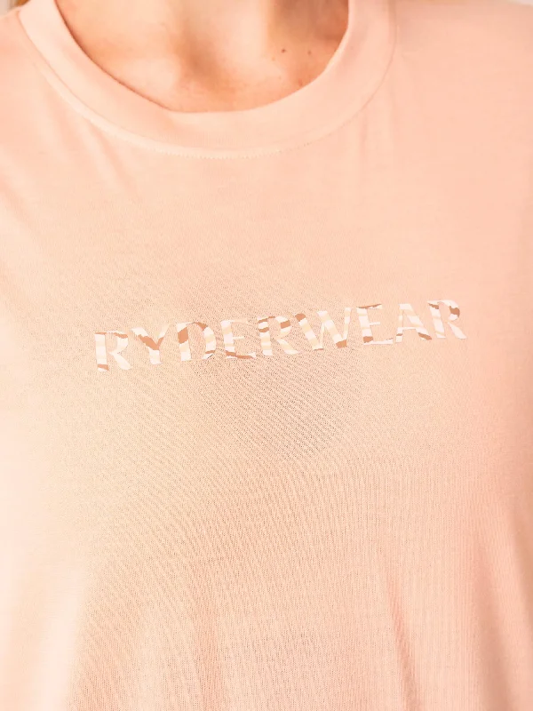 Unstoppable Oversized T-Shirt - Peach