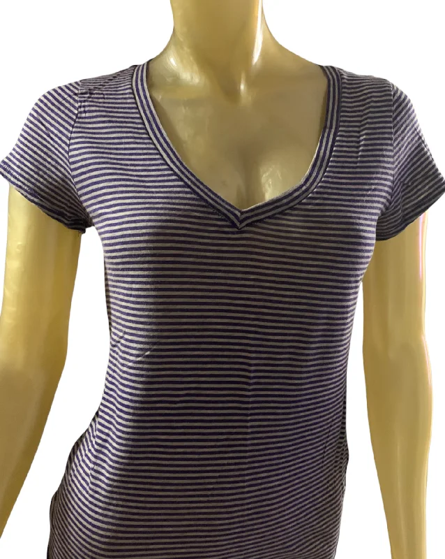 Striped V-Neck T-Shirt