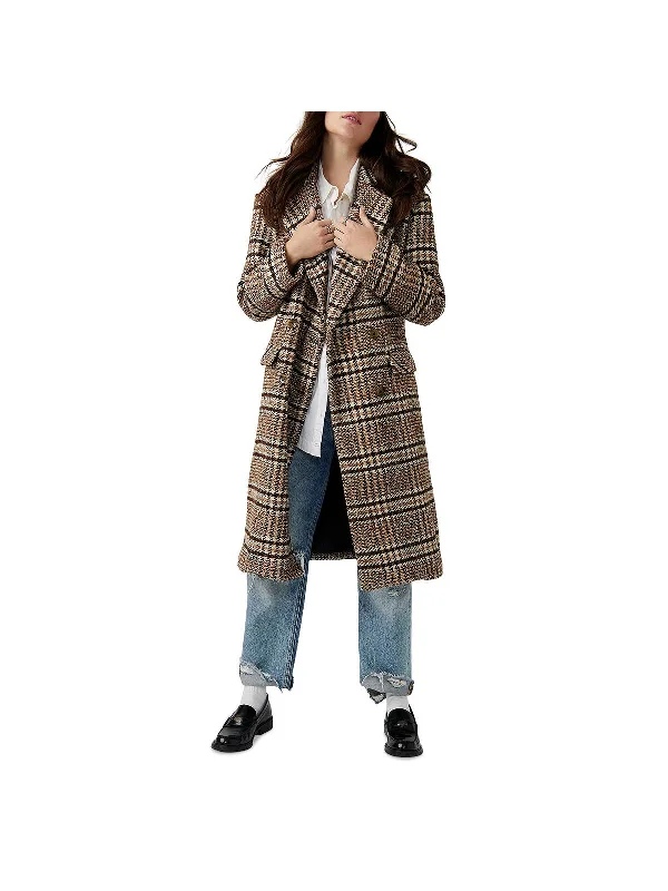 Adore You Womens Wool Blend Long Wool Coat