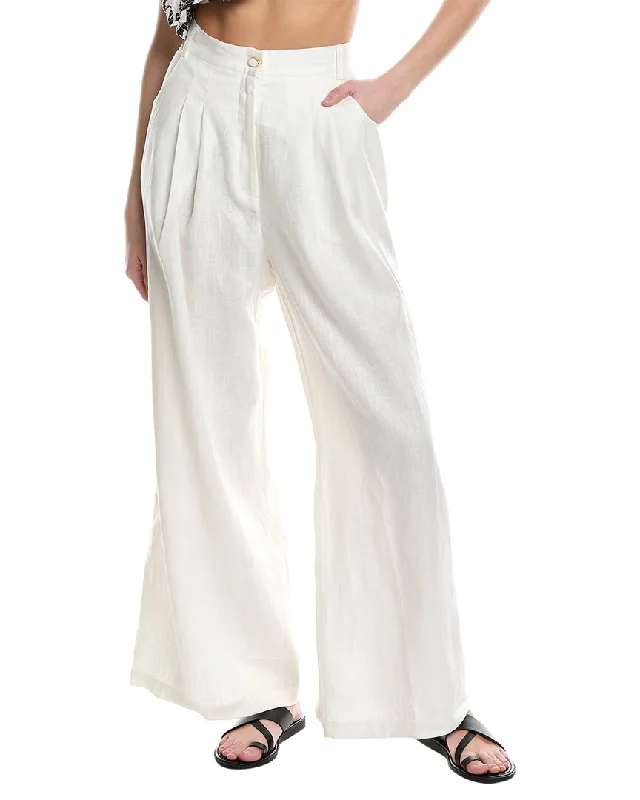 FARM Rio High-Waist Linen Pant