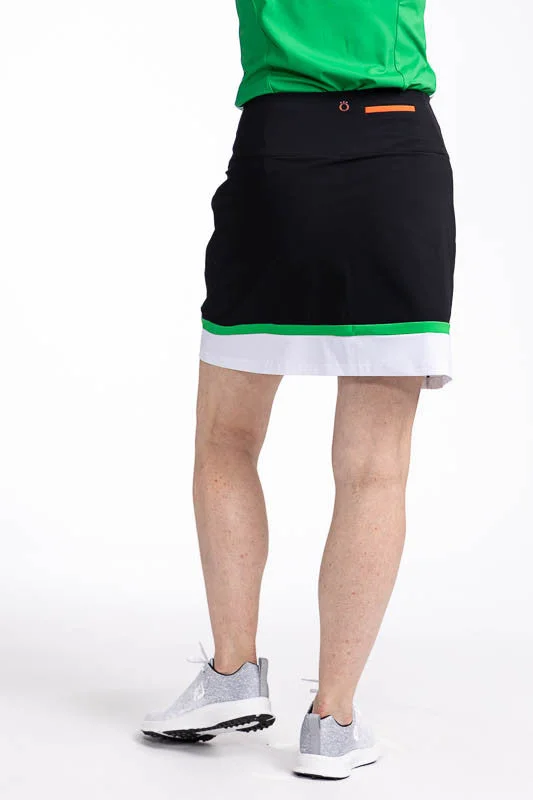 In Play Golf Skort - Black/Green - FINAL SALE