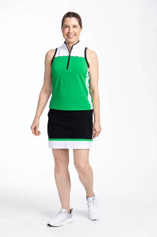 In Play Golf Skort - Black/Green - FINAL SALE