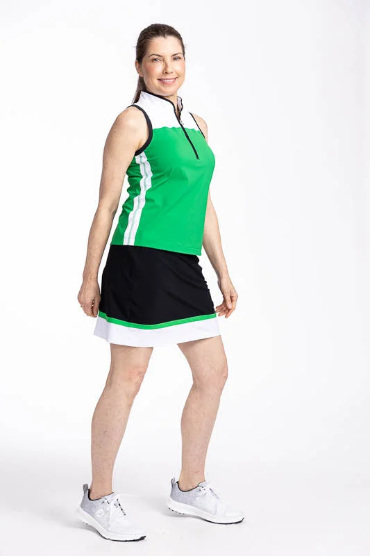 In Play Golf Skort - Black/Green - FINAL SALE