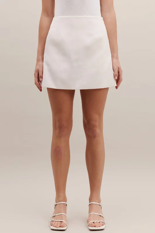 Mini Skirt in Ivory