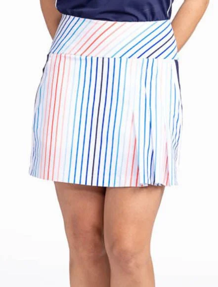 Party Pleat Golf Skort - Sun Stripe - FINAL SALE