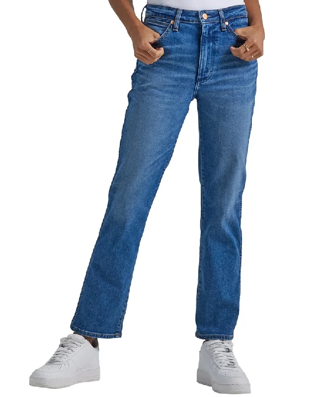 Wrangler Wild West Smoke Sea Straight Leg Jean