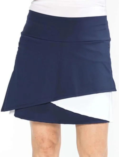 Wrap It Up Navy Blue Golf Skort