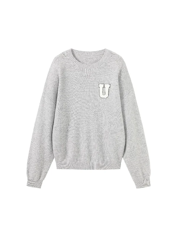 College Style Knit Pullover