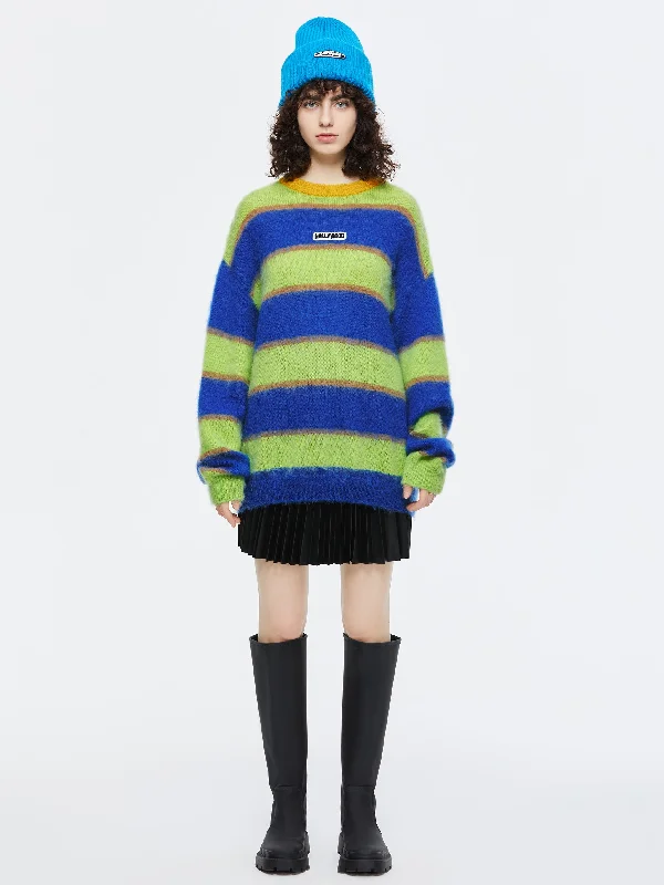 Hollywood Acid Striped Mohair Knit