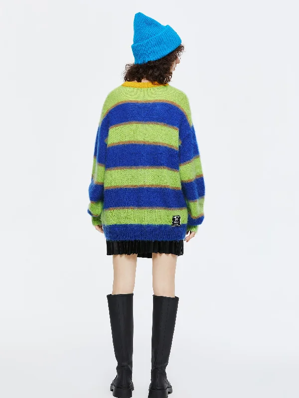 Hollywood Acid Striped Mohair Knit