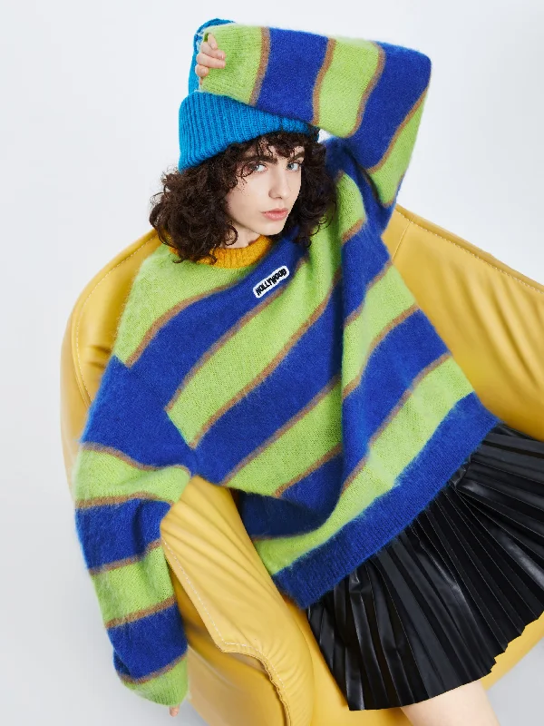 Hollywood Acid Striped Mohair Knit