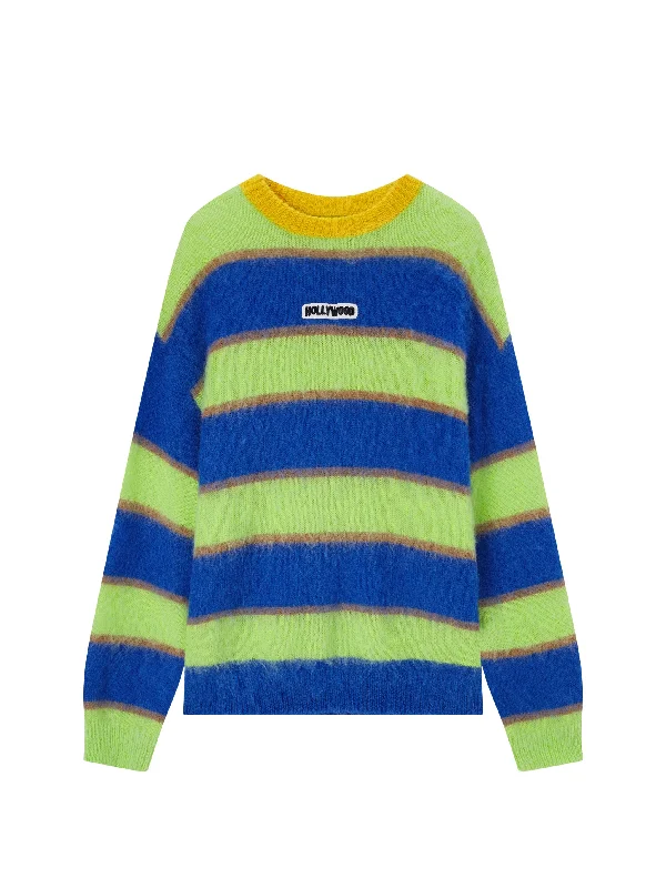 Hollywood Acid Striped Mohair Knit