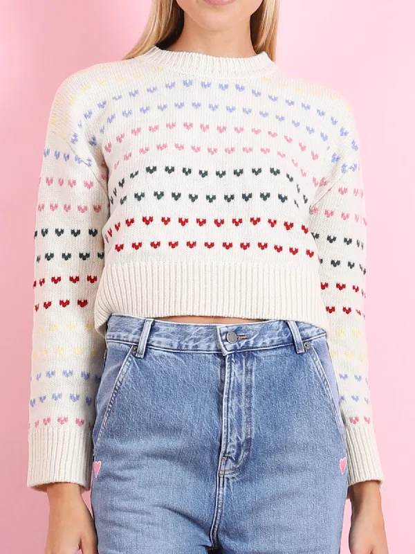 Intarsia Heart Sweater