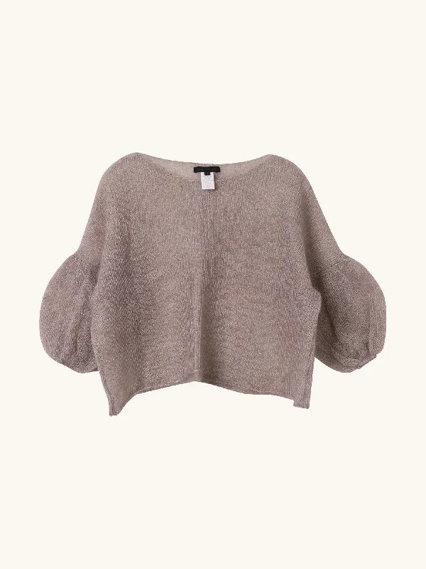 Mohair Puff Sleeve Sweater