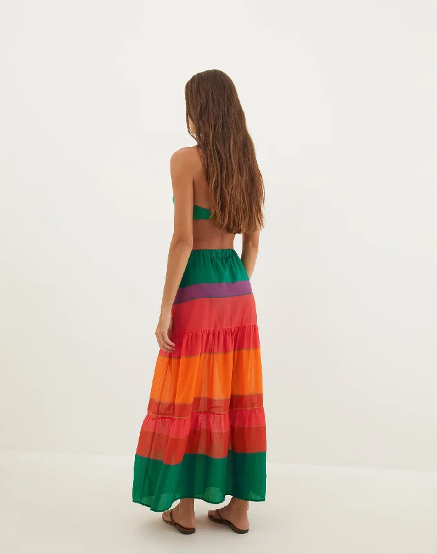 Helen Long Skirt - Heatwave