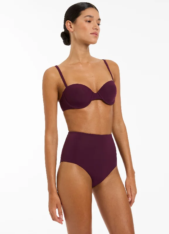 Jetset High Waisted Bikini Bottom - Port