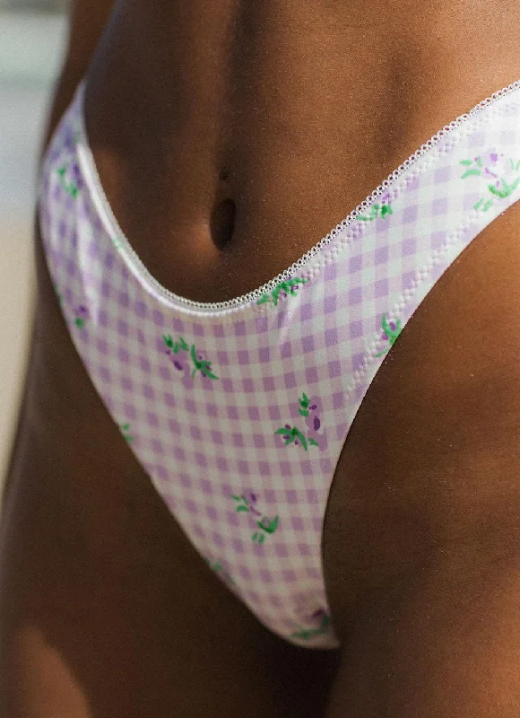 Piper Bottom Sustainable - Purple Gingham