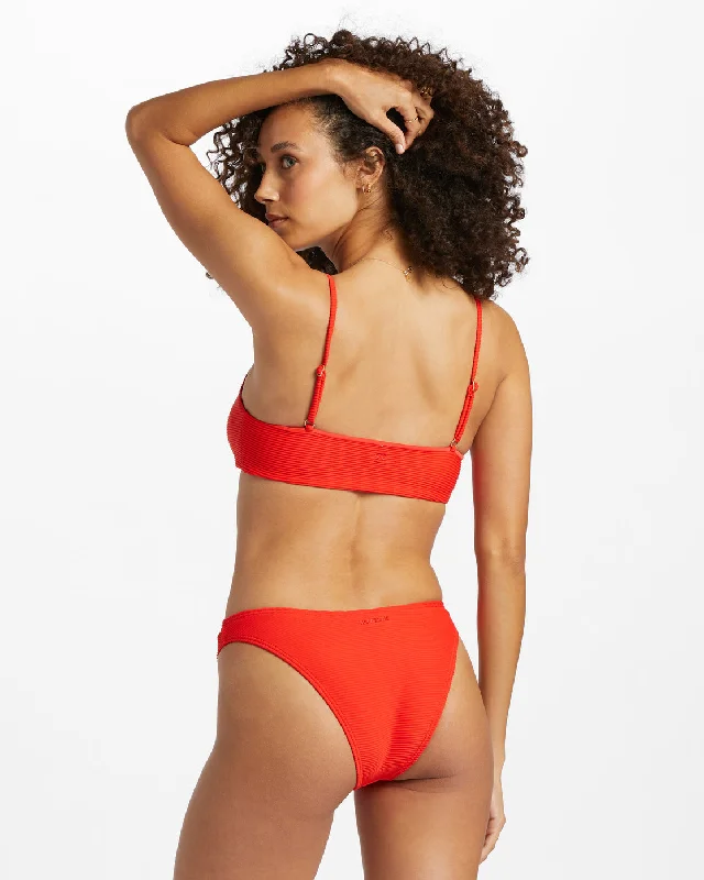 Tanlines Hike Bikini Bottoms - Rad Red