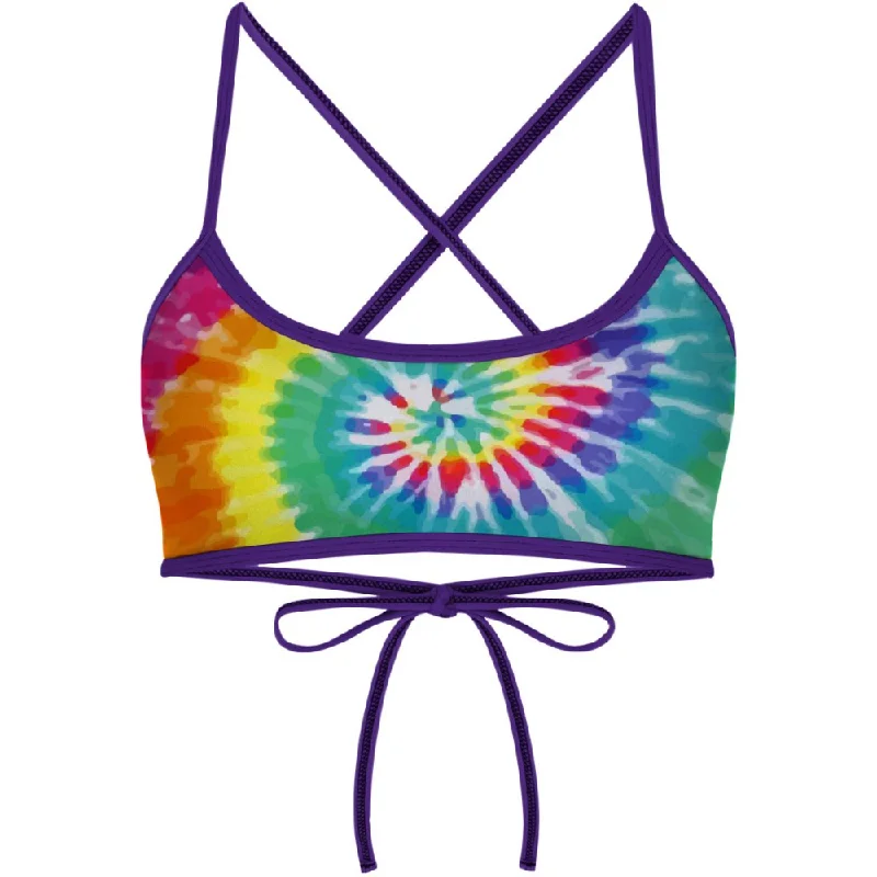 Tie Dye Colors  Ciara Tieback Bikini Top