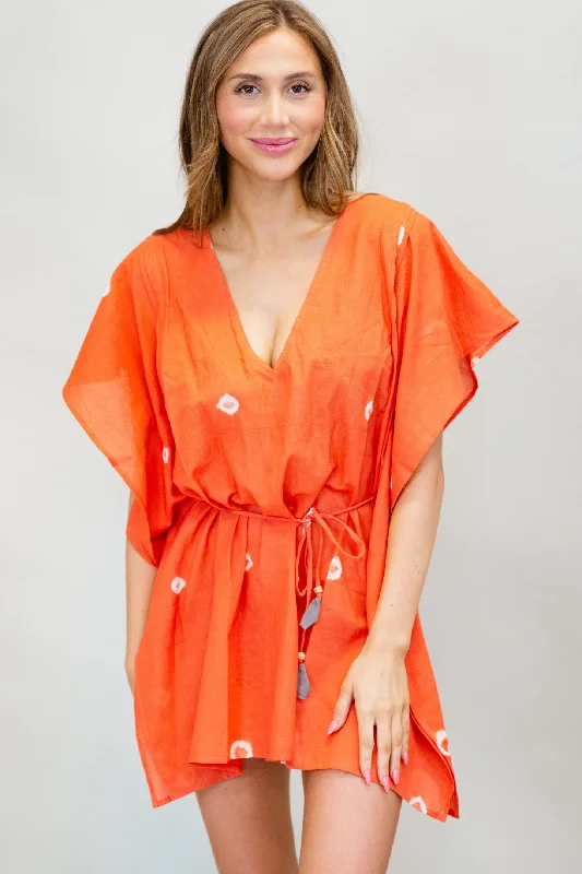 Tie Tunic in Coral