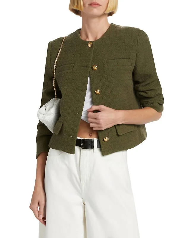 Paige Jacket In Army Green